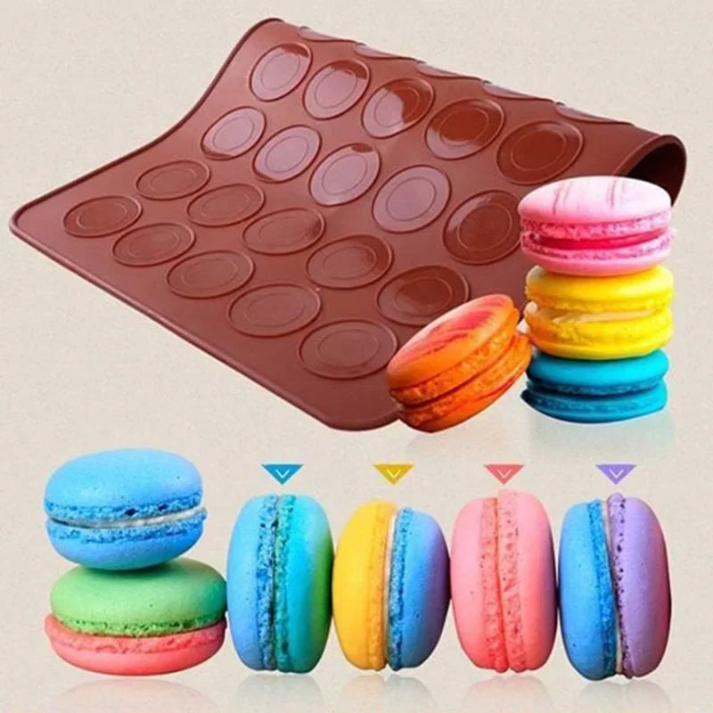 48/30 Holes Silicone Macaroon Baking Mold