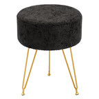 Round Velvet Stool