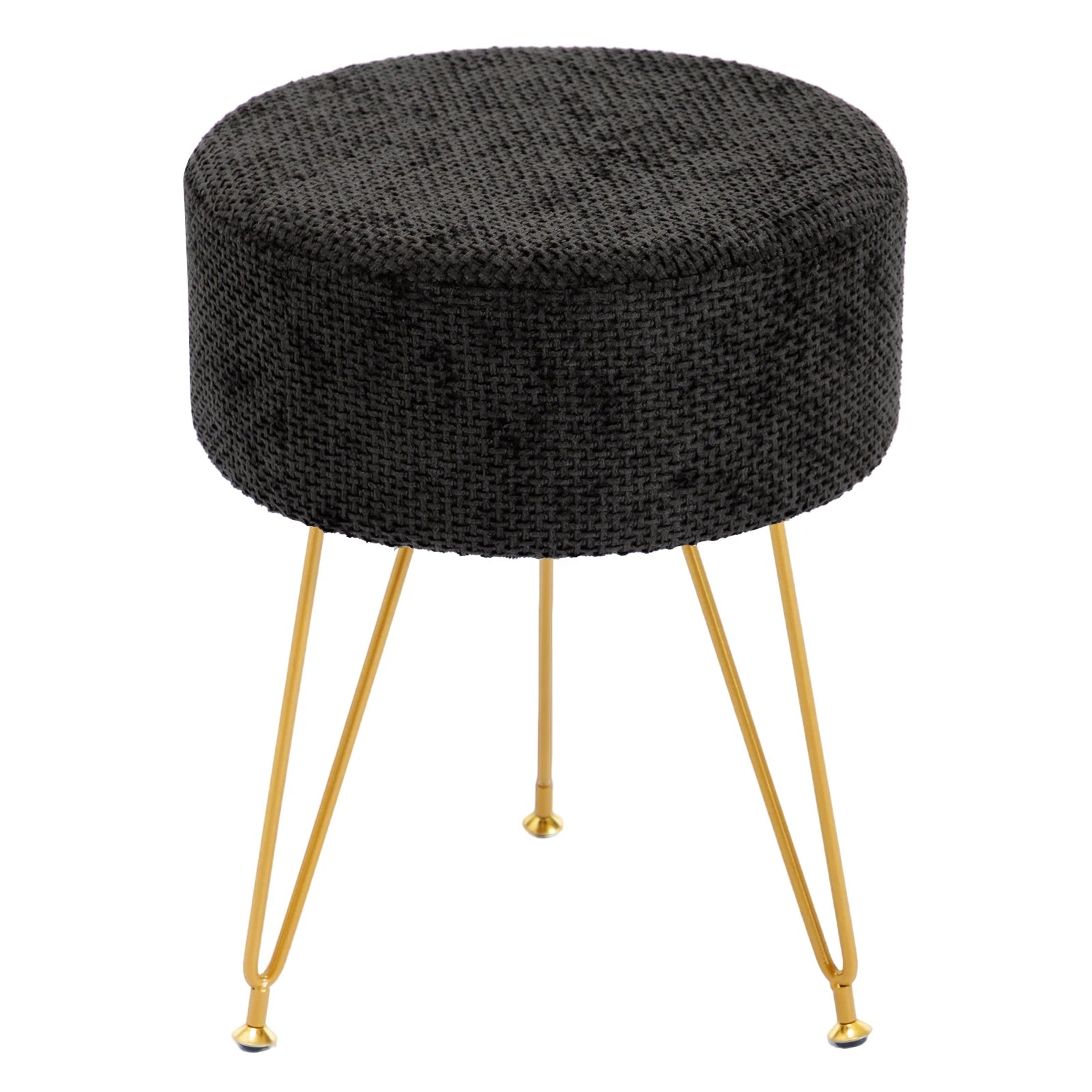 Round Velvet Stool