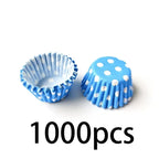 1000Pcs  Pattern Mini Cake Paper Liners