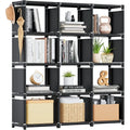 Book Shelf, 12 Cube Storage Organizer, Metal