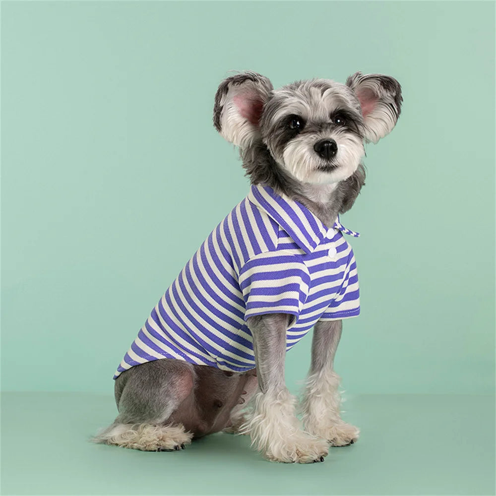 Striped Polo Pet Clothes