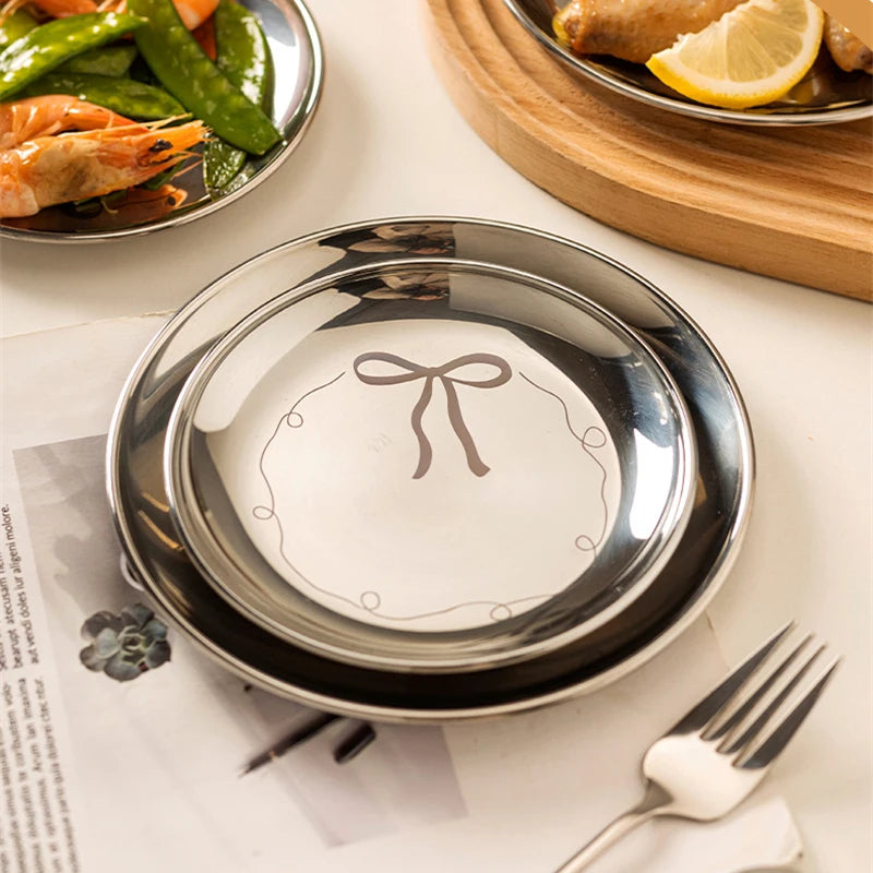 Stainless Steel Plate/ 2pcs