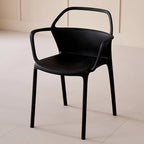 Plastic Dining Chairs, 4- Pack, Lightweight, Stackable