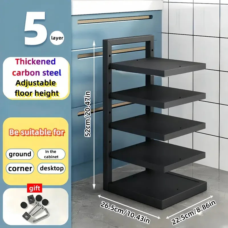 Pot Rack Storage Organizer