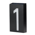 Solar Lights Black House Number