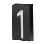 Solar Lights Black House Number