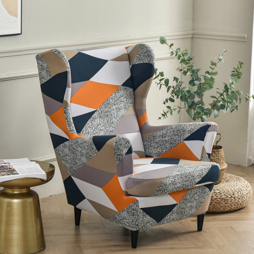 Chair Cover Wingback Stretch Spandex Armchair