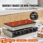 Mini Pancake Maker  Dual Temp / Time Control