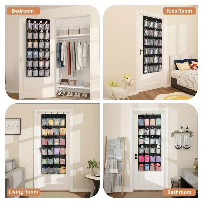 1pc 14/28/40- Fabric Hanging Foldable Storage Bag