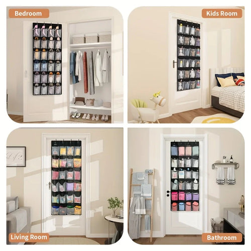 1pc 14/28/40- Fabric Hanging Foldable Storage Bag