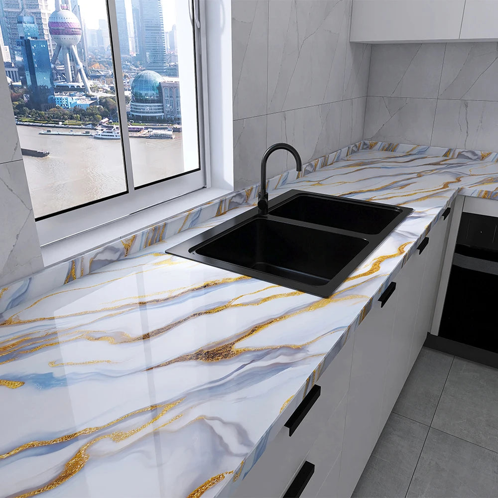 Marble Waterproof Self-Adhesive Wallpaper