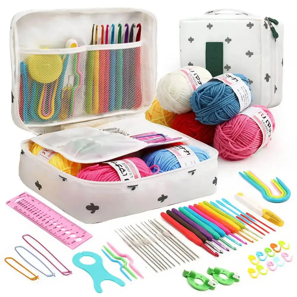 Yarn , Steel Needles Crochet Kit for Beginners