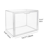 1pc/3pcs Clear Display Case Large Storage, Acrylic