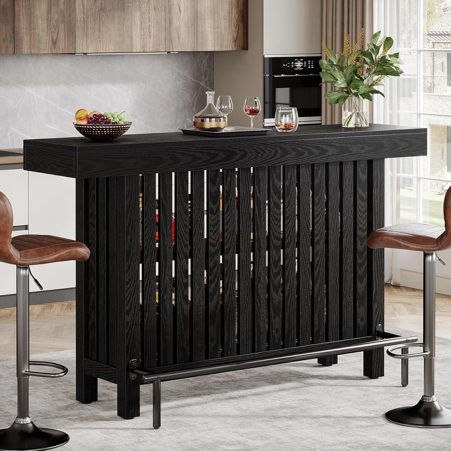 2-Tier Kitchen Island Mini Bar