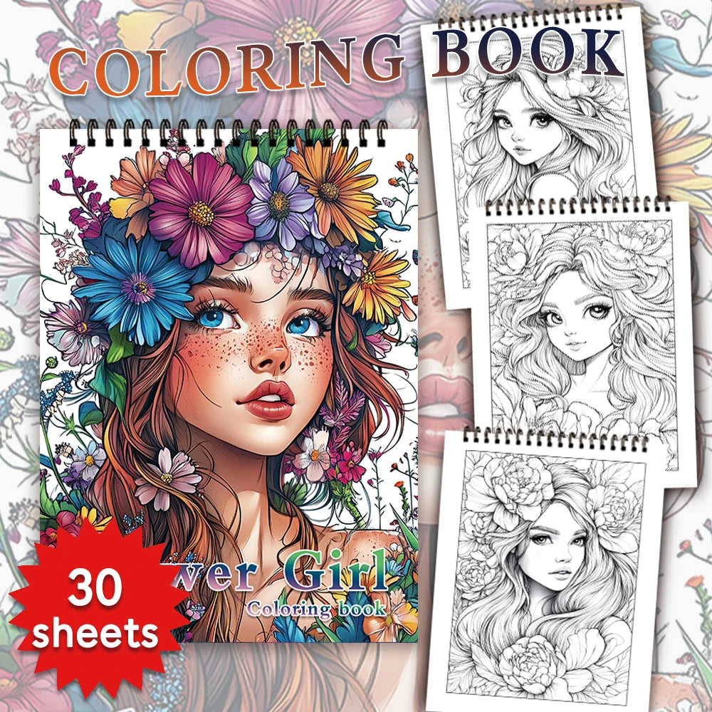 Adult Spiral Coloring Book