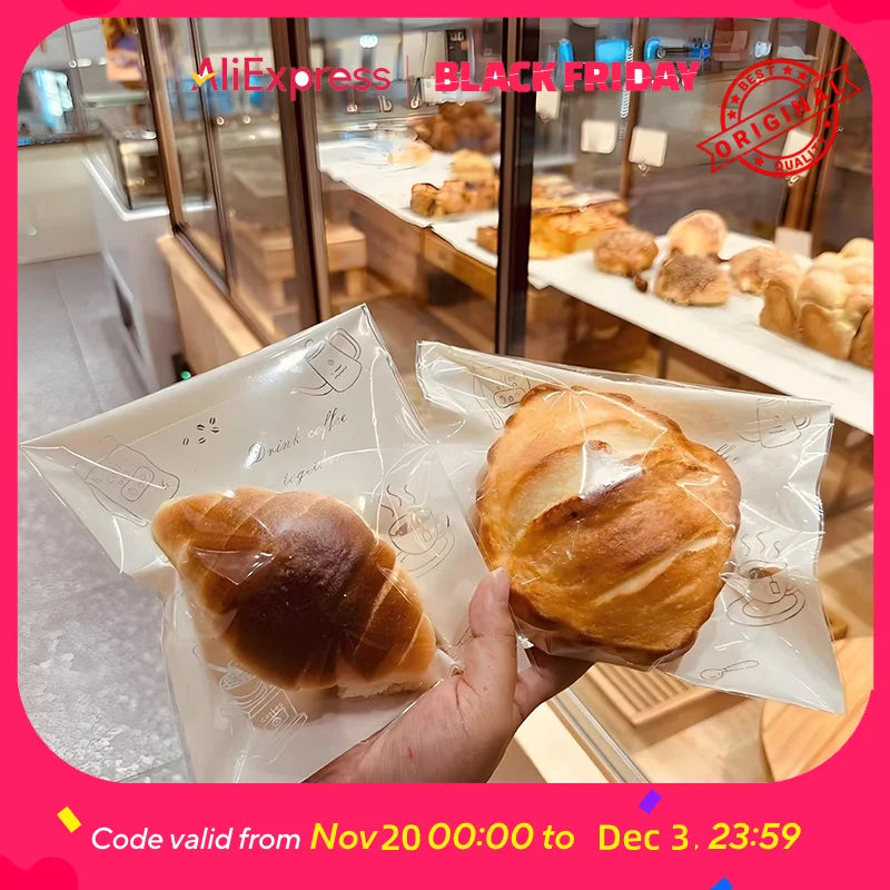Food-Grade Bread Bags - Resealable 7x6