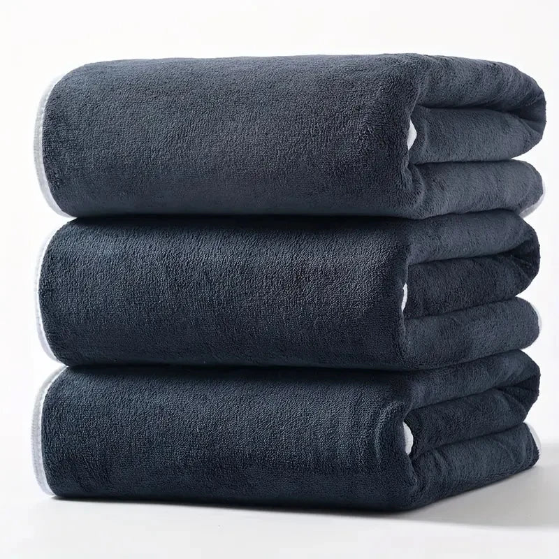 Velvet Bath Towels 3 Pk (70x140cm)