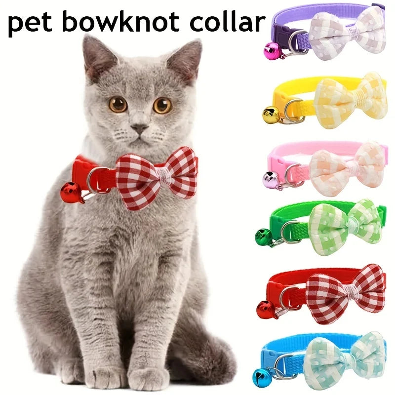 Adjustable Plaid Collar Tie Knot