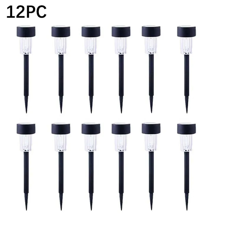 12 Pack solar powered small tube Light