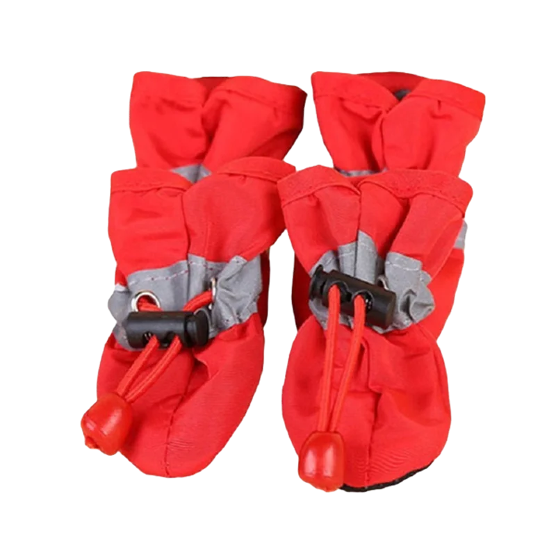 4 PCS set Waterproof Pet Shoes