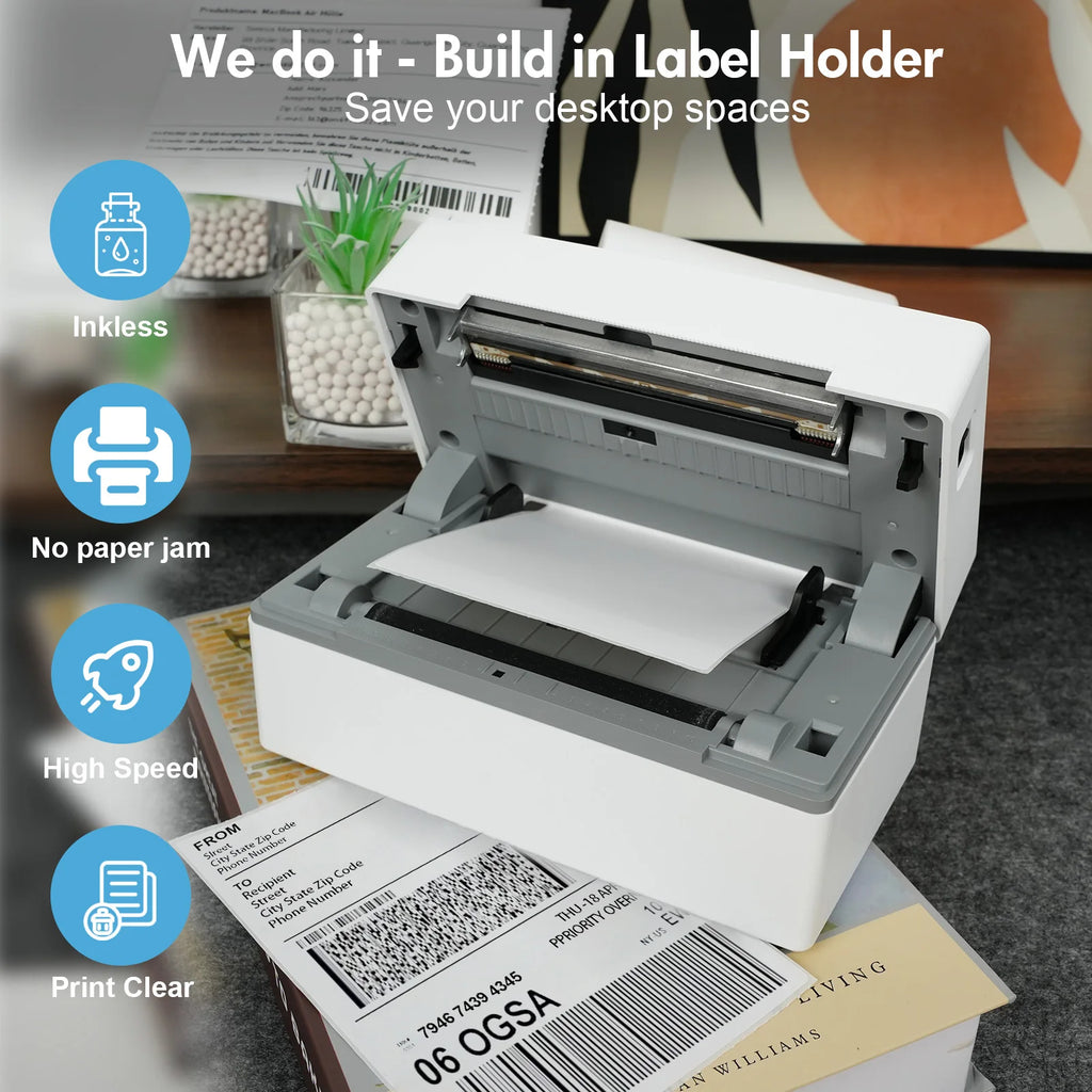 Thermal Label Printer / No Ink Required