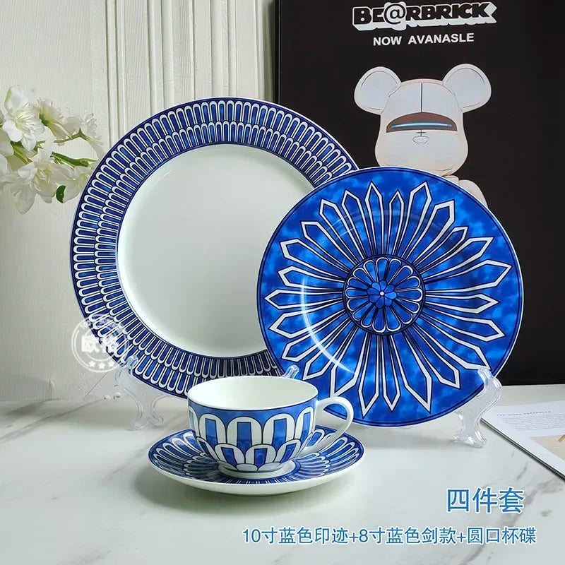 European Style Blue Tableware