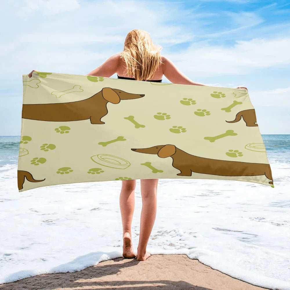 Dachshund Beach Towel