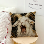 Screaming Goat Pillow Cover