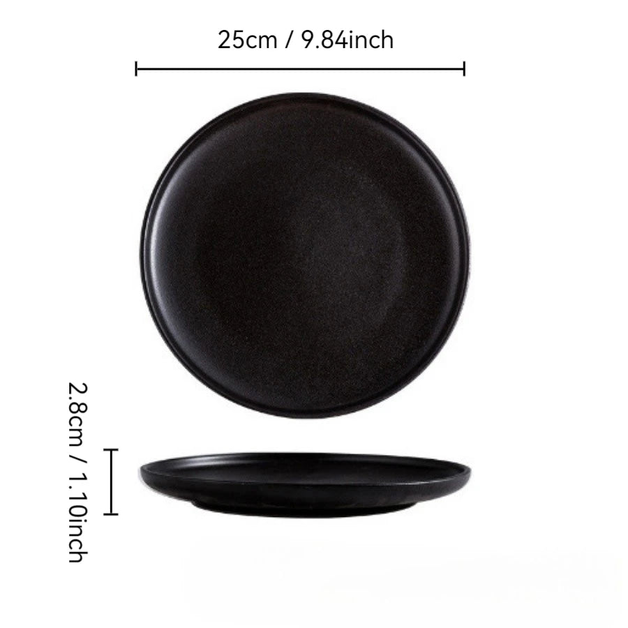 Ceramic Black Plates