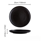Ceramic Black Plates