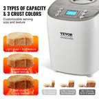 2/3 LB Bread Maker 15-in-1 Dough Machine