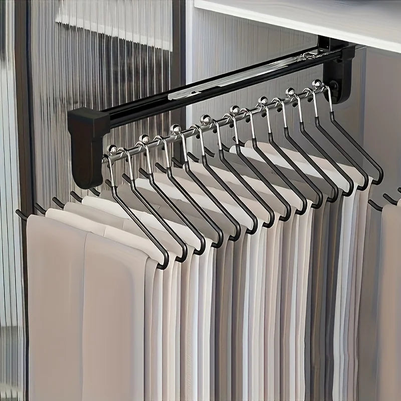 Pull-Out Clothes Storage Rod