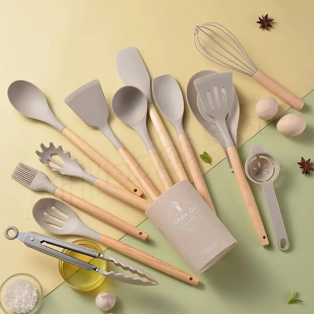 12 Pieces Silicone Utensils Cooking Sets