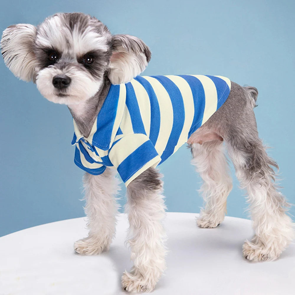 Striped Polo Pet Clothes