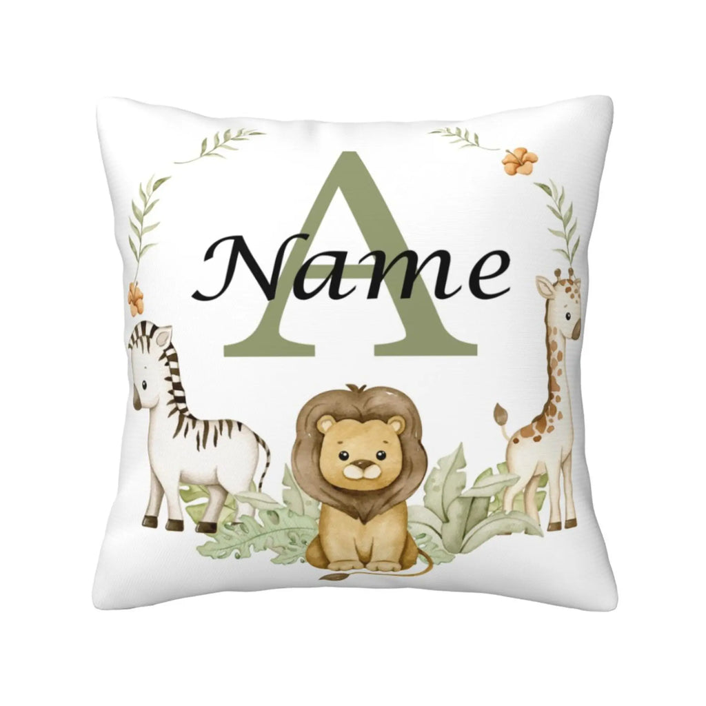 Animal with Name Pillow Case, Personalized