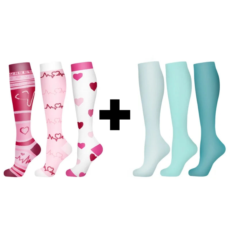 3/6Pairs Compression Socks