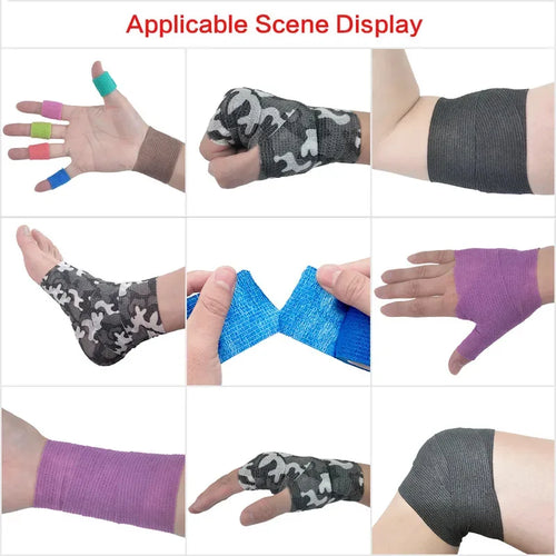 1/4pcs Elastic Self Adhesive Bandage Cohesive