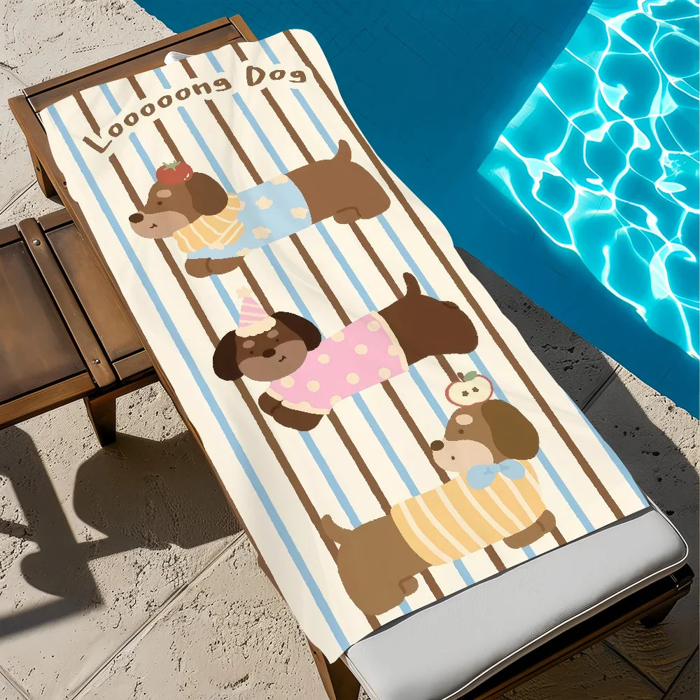 Dachshund dog  Beach Towel
