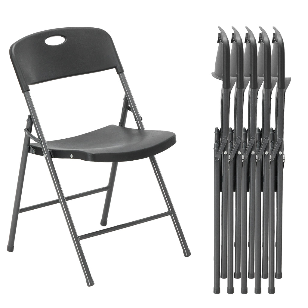 2/4/6 Pack Plastic Stackable Folding Chairs