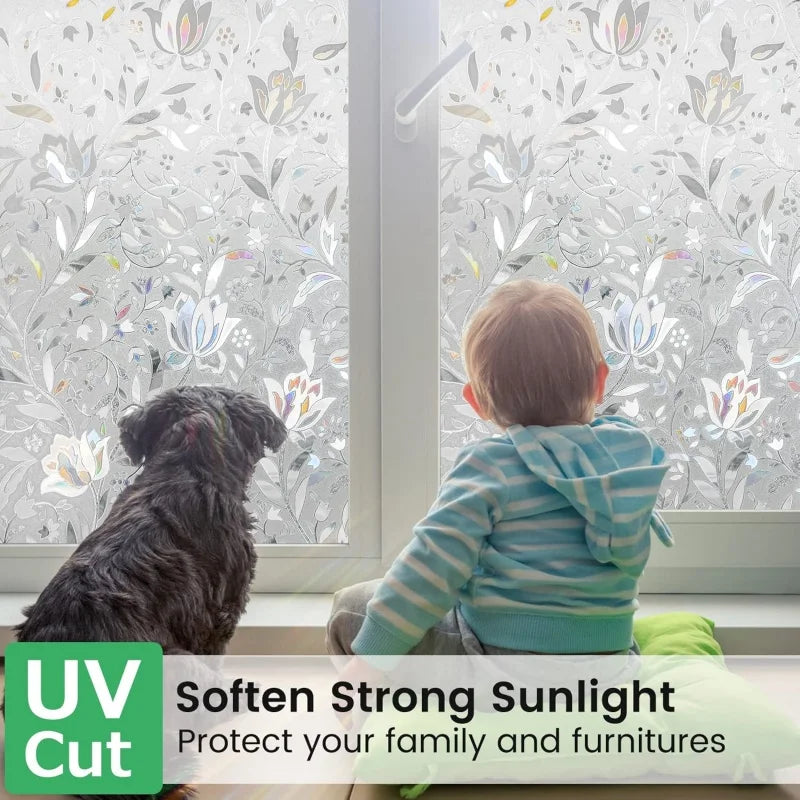 Tulip Frosted Window Privacy Film, Static Cling
