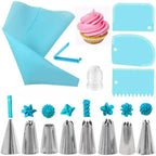 Silicone Piping Bags and Tips Set