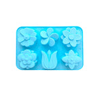 6 Holes Rose Silicone Mold