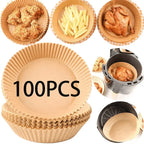 1/100PCS Disposable Round Baking Paper