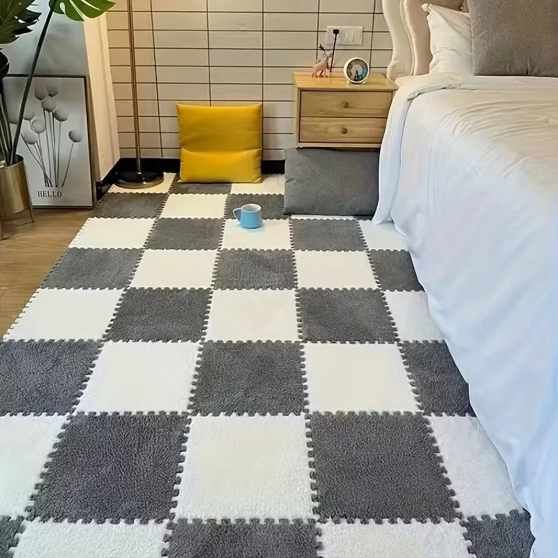 Soft Plush Puzzle Interlocking Foam Rug