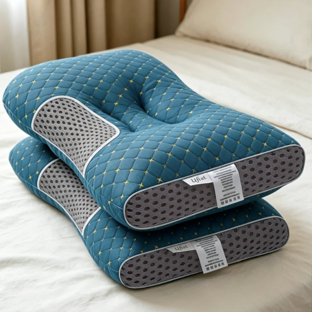 2 Braided Neck Pillows/ Detachable Pillowcase