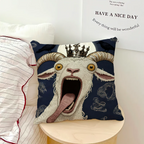 Screaming Goat Pillow Cover