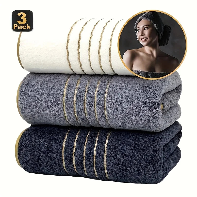 3pcs Ultra-Soft Bath Towel Set