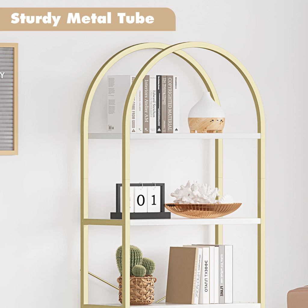 5 Tier Wooden Bookcase