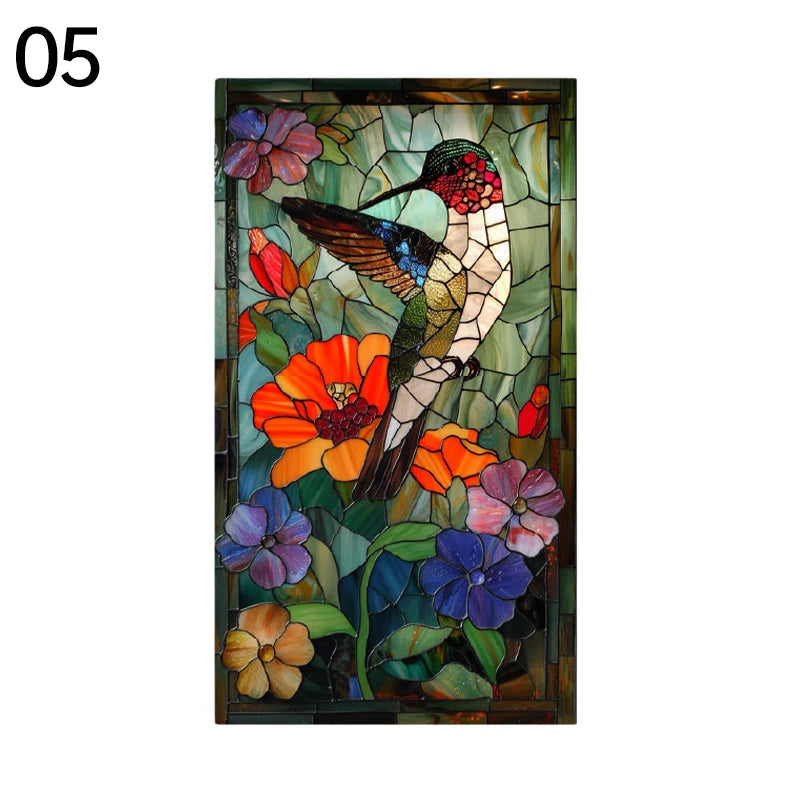 Retro Painted Printed Stained Glass Film
